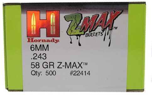 Hornady Bullet 6mm .243 58 Grain Z-Max